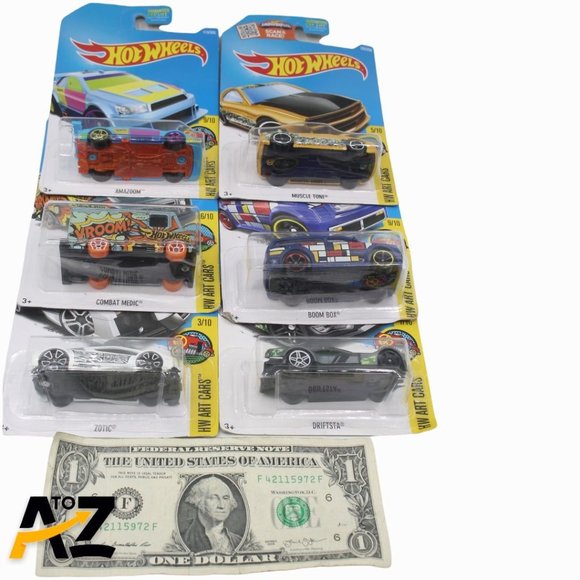 Lot Of 6 2015 Hot Wheels HW Art Cars Mattel 1:64 - Picture 4 of 11